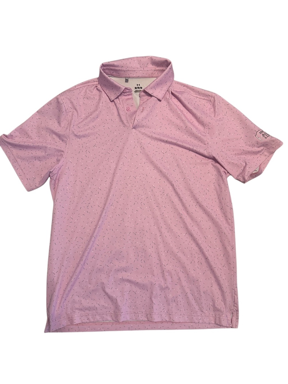 Men's Under Armour Pink Short Sleeve Polo Shirt